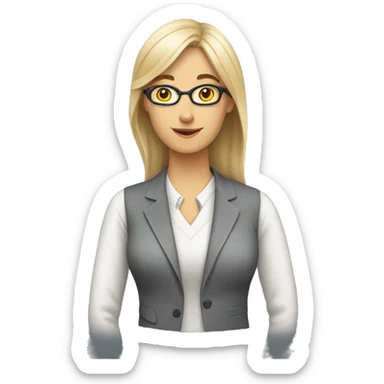 English teacher women sticker