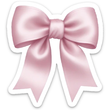 light pink bow sticker