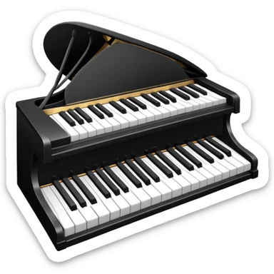 Teclado música básico sticker