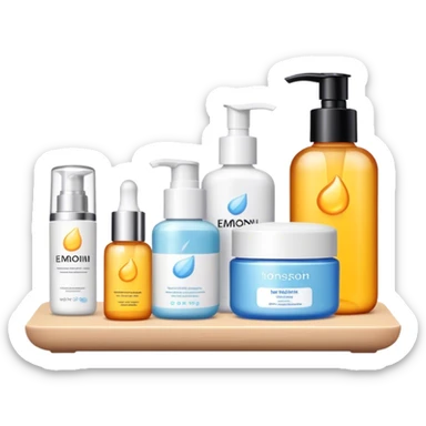 Skincare products  sticker