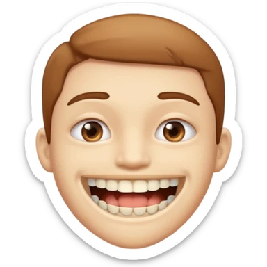 Ahora con alambres en los dientes  sticker