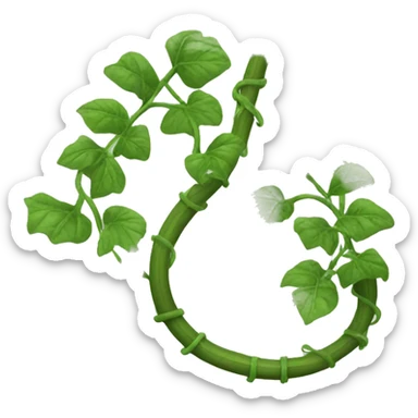 long winding plant vines sticker