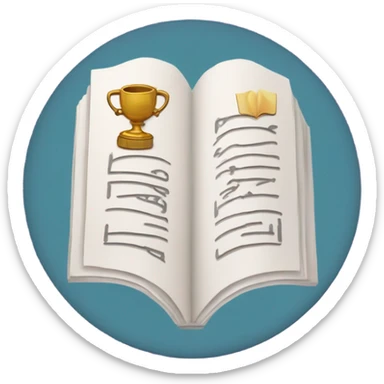 An emoji-style icon representing the hobby of learning Hindi.  sticker