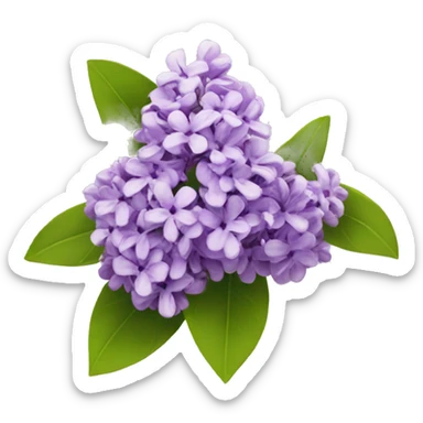 Lilac flowers  sticker