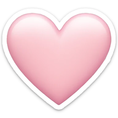 pastel pink heart sticker