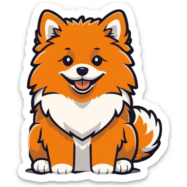 Pomeranien  sticker