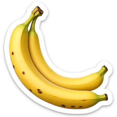Not peeled banana sticker