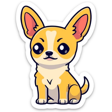 disappointed chihuahua sticker