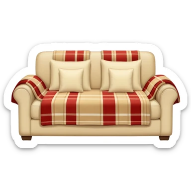 cozy couch blankets livingroom  sticker