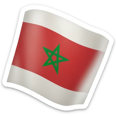 Morocco flag sticker