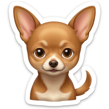 Chihuahua color café sticker