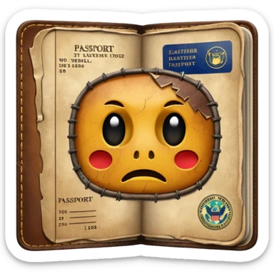 old Passport sticker