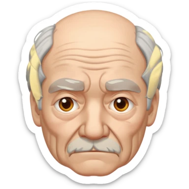 anciano triste sticker