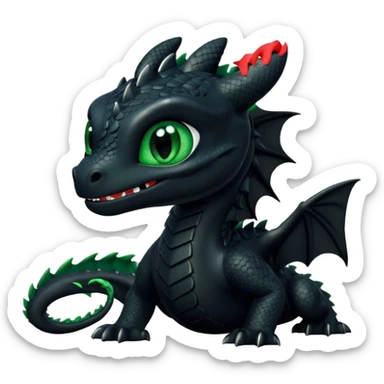 How to train your dragon toothless sticker