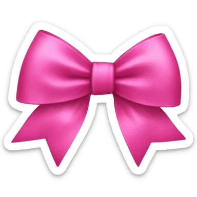 pink christmas bow  sticker