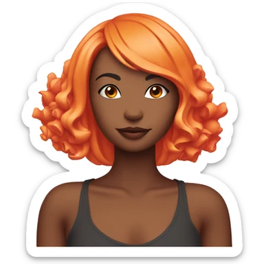 lily hot pink orange sticker