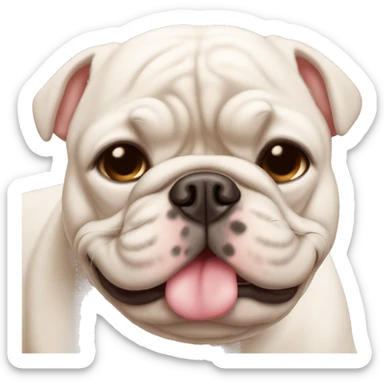 Bouledogue français dort avec des ZzZz sticker