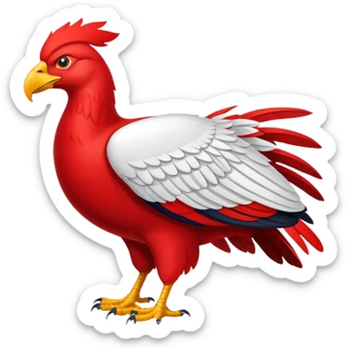 Aigle rouge, le symbole de la ville de Nice sticker