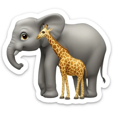 elefant girafe sticker