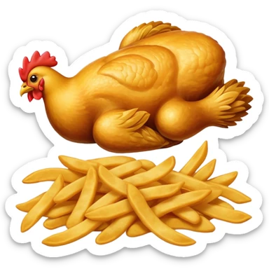 trozos de pollo sticker