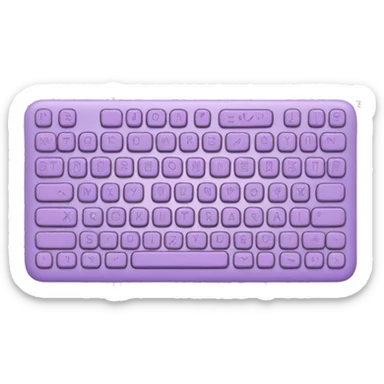 Pastel purple keyboard sticker