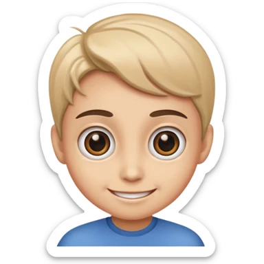 The 😬 emoji with the 😁 eyes please sticker