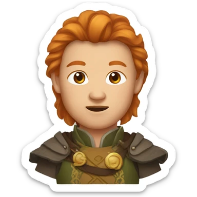 ginger young genghis khan sticker