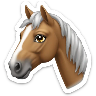 Cheval a deux pattes sticker