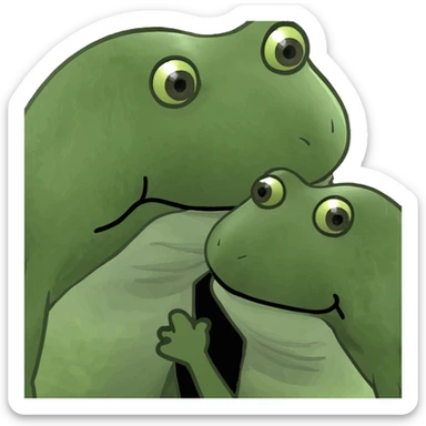 Kissing another emoji sticker