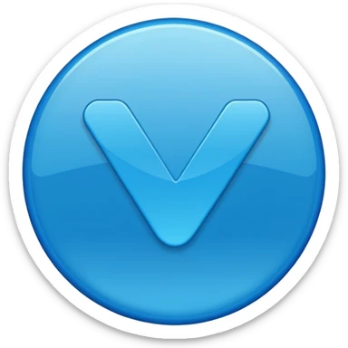 Blue checkmark emoji for verification  sticker