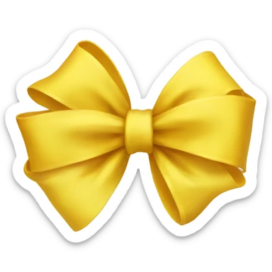 Yellow bow sticker