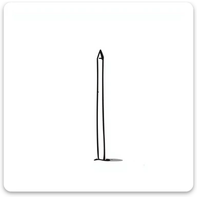 The Obelisk of Buenos Aires, a tall white stone monument with a pointed top, standing alone, iconic landmark of Argentina sticker