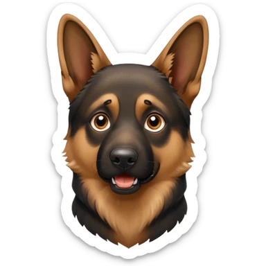 German shepherd bark sticker