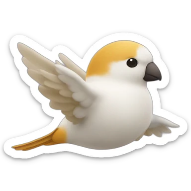 Pica pau en vuelo sticker