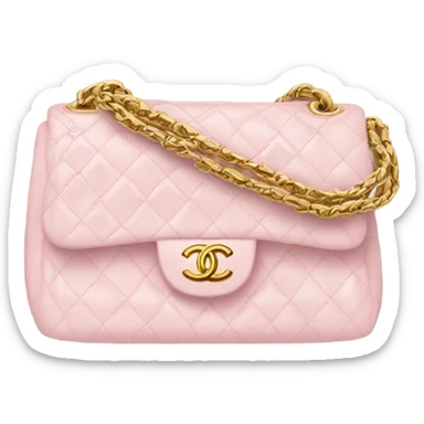 Chanel baby pink bag  sticker