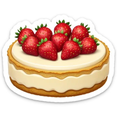 Strawberry cheesecake sticker