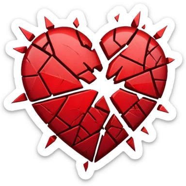 coeur brisé sticker