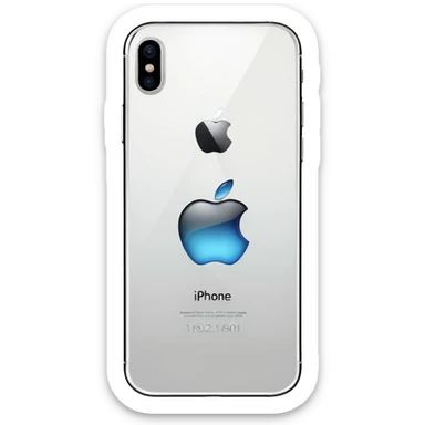 back side of iphone sticker