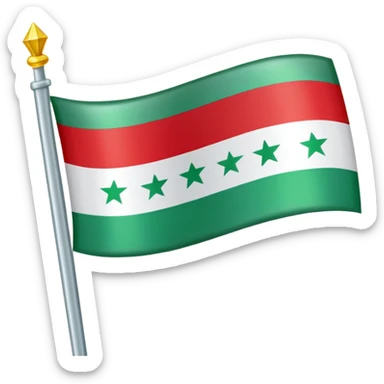 Syria green flag  sticker