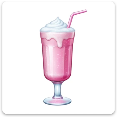 sabrina carpenter glittery pink drink with cold foam sticker