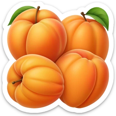 Apricot sticker