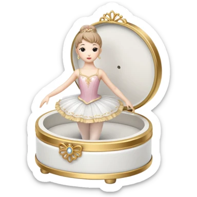 Ballerina Jewelry Music Box sticker