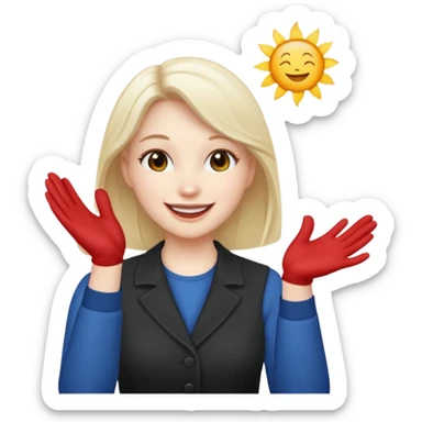 👩🏼+👏🏻 sticker