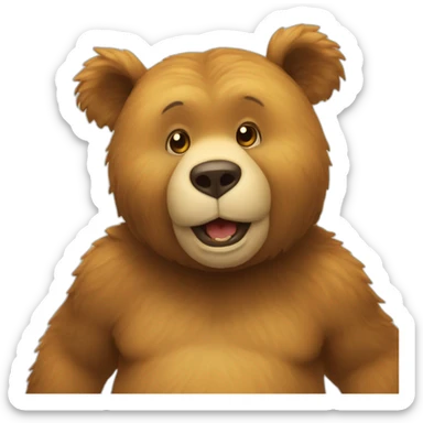 Un ours qui vole du miel sticker