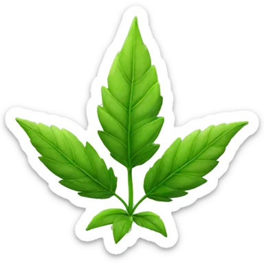 weed plant sticker