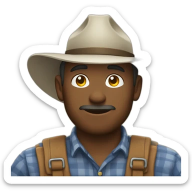 discord style farmer emoji saluting sticker