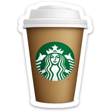 Starbucks cup sticker