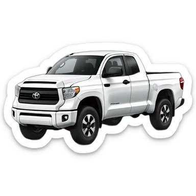white toyota tundra sticker