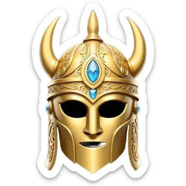 magic norse helmet sticker