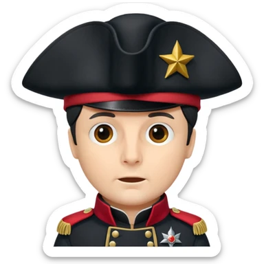 Napoleons  bicorne hat sticker